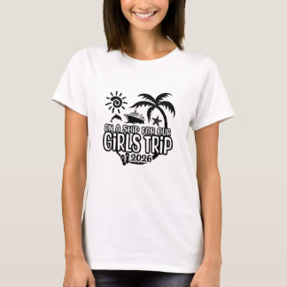 2026 Meisjes Cruise met Cruiseschip T-shirt