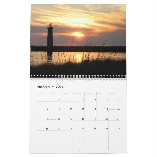 2026 Michigan Natuur & Landschap Kalender (Feb 2026)