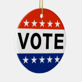 2026 Midterm Verkiezingen Keramisch Ornament (Rechts)