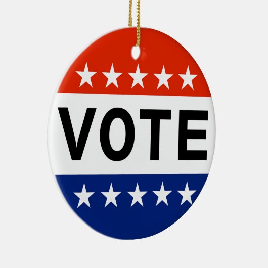 2026 Midterm Verkiezingen Keramisch Ornament (Rechts)