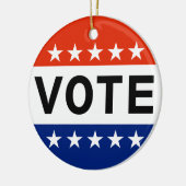 2026 Midterm Verkiezingen Keramisch Ornament (Links)