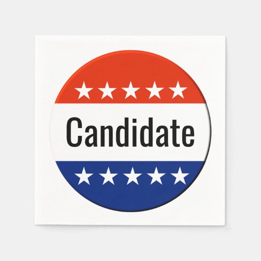 2026 Midterm Verkiezingen Servetten (Voorkant)