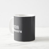2026 Miljonair Koffiemok (Voorkant links)