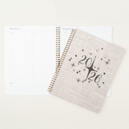2026 Minimaal Linnen Planner Hoes