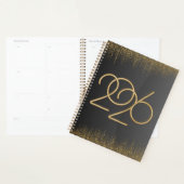 2026 Minimal Black & Gold Planner Cover  (Display)