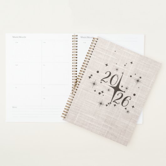2026 Minimal Linen Planner Cover (Display)