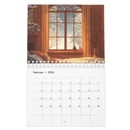 2026 Minimal Planner Kalender (Feb 2026)