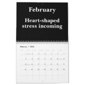 2026 Minimalist Funny Office Kalender (Feb 2026)