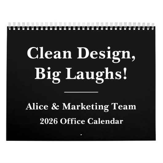 2026 Minimalist Funny Office Kalender (Hoes)