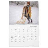 2026 Minimalist Script Custom Photo Kalender (Mar 2027)