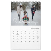 2026 Minimalist Script Custom Photo Kalender (Feb 2026)