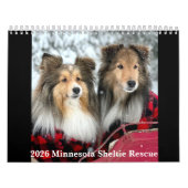 2026 Minnesota Sheltie Reddingskalender Kalender (Hoes)