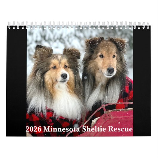 2026 Minnesota Sheltie Rescue Calendar Kalender (Hoes)