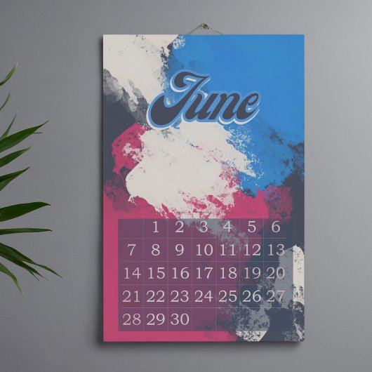 2026 modern abstract colorful retro  kalender