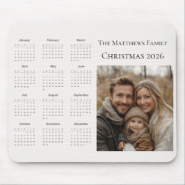 2026 Modern Christmas Photo Calendar Muismat