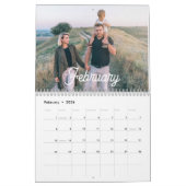 2026 Modern Creëer Uw eigen aangepaste familiefoto Kalender (Feb 2026)