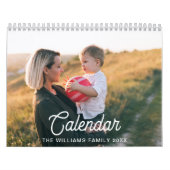 2026 Modern Creëer Uw eigen aangepaste familiefoto Kalender (Hoes)