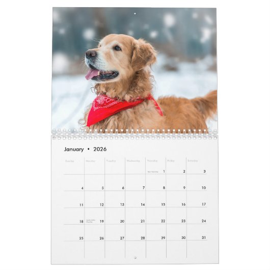 2026 Modern Creëer Uw eigen aangepaste familiefoto Kalender (Jan 2026)