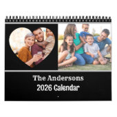 2026 Modern Creëer uw eigen Custom Family Kalender (Hoes)