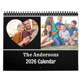 2026 Modern Creëer uw eigen Custom Family Kalender