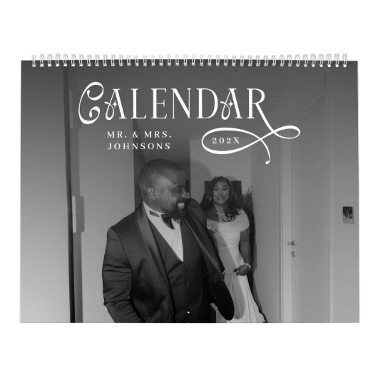 2026 Modern Elegant Wedding 14 Photos Newlyweds Kalender (Hoes)