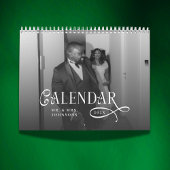 2026 Modern Elegant Wedding Photo Newlyweds Calen Kalender