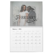 2026 Modern Elegant Wedding Photo Newlyweds Kalender (Feb 2026)