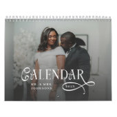  2026 Modern Elegant Wedding Photo Newlyweds Kalender (Hoes)