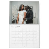  2026 Modern Elegant Wedding Photo Newlyweds Kalender (Feb 2027)