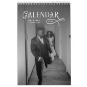 2026 Modern Elegant Wedding Photo Newlyweds Kalender (Hoes)
