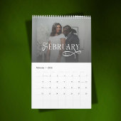 2026 Modern Elegant Wedding Photo Newlyweds Kalender