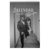2026 Modern Elegant Wedding Photo Newlyweds Kalender (Hoes)