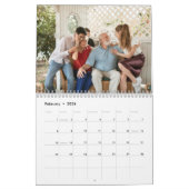 2026 Modern Family Friends Photo Simple Minimal Kalender (Feb 2026)