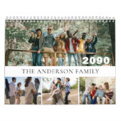 2026 Modern Family Friends Photo Simple Minimal Kalender (Hoes)