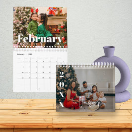 2026 Modern Family Photos Simple Overlay Text  Kalender