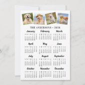 2026 Modern Voljaar 12 Maand Kalender 4 Foto's Feestdagenkaart (Voorkant)