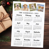 2026 Modern Voljaar 12 Maand Kalender 4 Foto's Feestdagenkaart