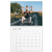 2026 Moderne aangepaste foto Creëer uw eigen famil Kalender (Jan 2027)