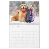 2026 Moderne aangepaste foto Creëer uw eigen famil Kalender (Jan 2027)