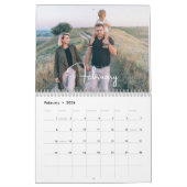 2026 Moderne aangepaste foto Creëer uw eigen famil Kalender (Feb 2026)