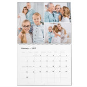 2026 Moderne Eenvoudige Aangepaste Fotocollage Nie Kalender (Feb 2027)