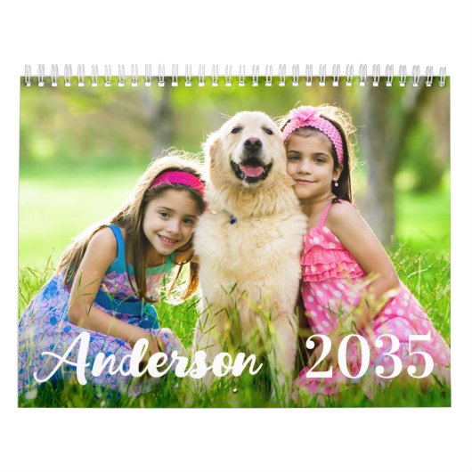 2026 Moderne Eenvoudige Gepersonaliseerde Familief Kalender (Hoes)