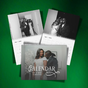 2026 Moderne Elegante Trouwfoto's Nieuwgehuwden Kalender