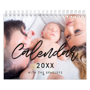 2026 Moderne familie fotokalender Kalender