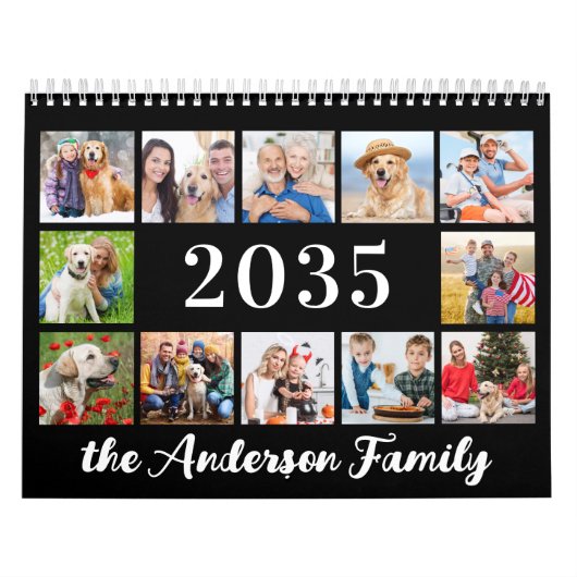 2026 Moderne foto's Custom Family Creëer Uw Eigen Kalender (Hoes)
