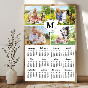 2026 Moderne Gezinsfoto Collage Aangepaste Agenda Poster