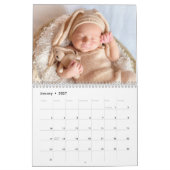 2026 Moderne Gezinsfotokalender – zwart & wit Kalender (Jan 2027)