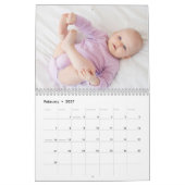 2026 Moderne Gezinsfotokalender – zwart & wit Kalender (Feb 2027)