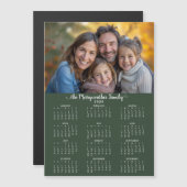 2026 Moderne Groene Vakantie Fotokalender (Voorkant / Achterkant)