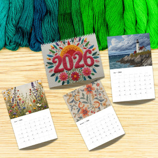2026 Moderne Kruissteek Kunst | Esthetisch Kalender